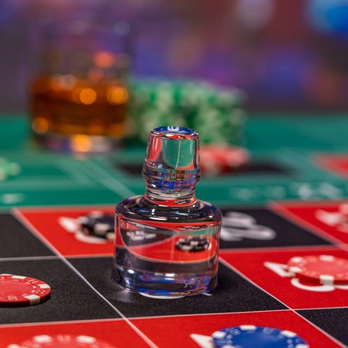 Roulette table at the casino